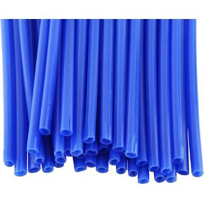 Spoke Covers, 36pcs Wheel Spoke Protector Motocross Rims Off Road Motorcycle Guard Wraps Kit (Blue)