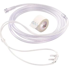 Deluxe Supersoft Oxygen Cannulas and 7’ Delicate Tubing with Standard Connection – Gentle Airway Management (5 Pack)
