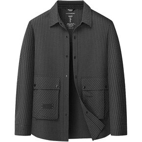 Men's Lightweight Athletic Jacket Casual Bomber Jackets Coat with Pocket XL-5XL for Golf & Casual Wear