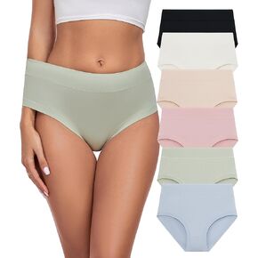 ANLIQI Women's Modal Underwear Soft Hipster Panties for Women Pack Moisture Wicking & Breathable Underwear Ladies Underpants