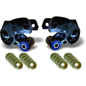 Sulastic Shock Absorber Shackles for REAR Leaf Spring Suspension model SA-06HD - Compatible with 1980-2016 Ford F-350 ; 2011-2023 Chevrolet/GMC 3500HD