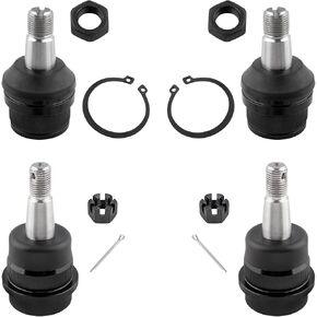 BOXI 4pcs Front Upper & Lower Ball Joint Fit for Dodge Ram 1500 1994 1995 1996 1997 1998 1999 4WD / Ram 2500 1994 1995 1996 1997 1998 1999 4WD w/Dana 44 Axle and 3500lb GVW | K3134 K8195