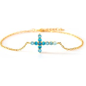 STORYJEWELLERY Christian Gifts for Women, Religious Gifts for Women, Encouragement Gifts, Cross Bracelet, Inspirational Gifts, Christmas Gifts for Women, Confirmation Gifts, Spiritual Gifts for Women