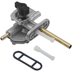 Fuel Valve Petcock for Suzuki Ozark 250 LTF250 2002-2006, Quadrunner 250 Fuel Gas Tank Valve with Lever Screw # 44300-05G01