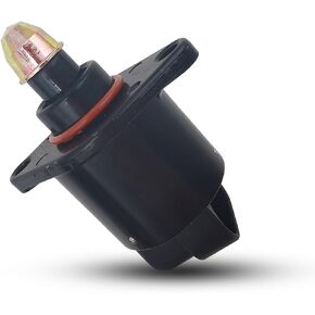 1 PC Automotive Idle Speed Control Valve, Replacement Parts 90380 10526 90325864, Throttle Stepper Motor for Stable Engine Operation, Compatible with King Kong Idle Speed Motor (Black)