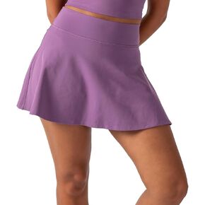 YITTY Active Women's UltraLuxe High-Waist Tennis Skirt with Built-in Shorts, Athleisure, 4-Way-Stretch, Built-in Shorts