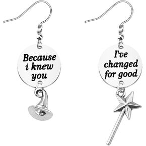 The Musical Theatre Inspired Necklace Witch Glinda And Elphaba Fans Gift Broadway Musical Gift