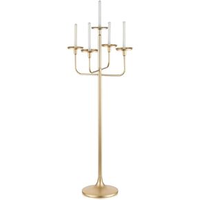 Romadedi Candelabra Tall Candle Holder - 47 inch Floor Gold Candle Holders Wedding Centerpiece for Pillar Candlestick Centerpiece Decor
