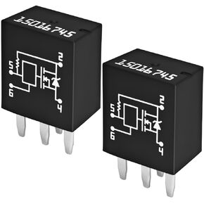 (Pack of 2) Relay 15016745, 601-218 15016745 4-Pin Headlight Relay, Compatible for Chevrolet GMC Buick 15016745 Multi-Purpose Relay