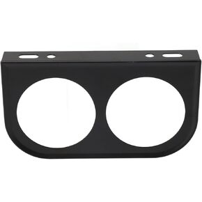 Acouto 2 Hole Gauge Pod 2‑1/16inch 52mm Gauge Panel Gauge Universal Metal Car Meter Mount Instrument Panel Holder Bracket
