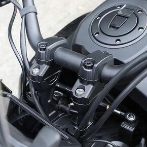 1 Pair Motorcycle Handlebar Risers Adapter for Pan America 1250 RA1250 / 1250 Special RA1250S 2021-2024 CNC Aluminum Handle Bar Riser Clamp 35mm Riser Up 18mm Back Moves Bracket Kit
