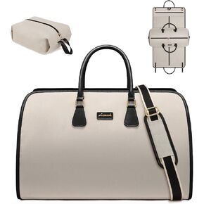 LOVEVOOK Garment Bags for Travel,3 in 1 Carry on Garment Duffle Bags for Travel with Shoe Pouch,Hanging Suitcase Suit Dress
