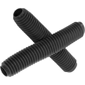 Front Fork Cover, Pair Motorcycle Front Fork Shock Boots Dust Cover Rubber RM125 DR250 DRZ400 400(Black)