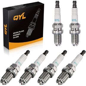 Set of 6 QYL Iridium IX Spark Plug Replaces# 3199, Compatible with for