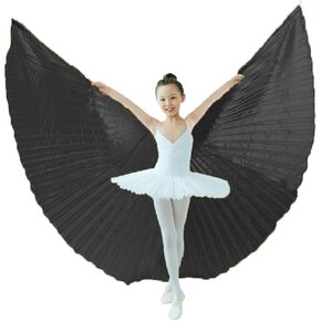 Women's Professional Belly Dance Wings with Sticks Halloween Carnival Performance Accessories