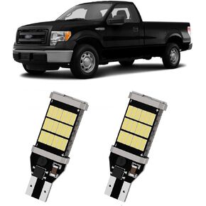 2Pcs F150 Reverse Lights Fits for 2009-2014 Ford F150, Cool White 6500K Super Bright Reverse Light Bulb LED, 2835 45-SMD Chipsets Error Free, Upgraded Backup Lights Replacement