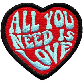 Antrix All You Need is Love Military Heart Pattern Badge Emblem Hook & Loop Tactical Funny Love Heart Patch for Clothes Kids and Adult- Dia.3.15"