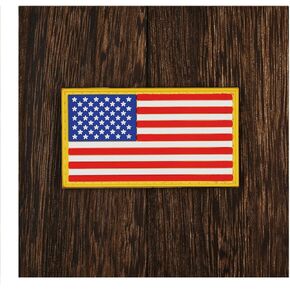 HECOO USA American Flag Morale PVC Rubber Fastener Patch