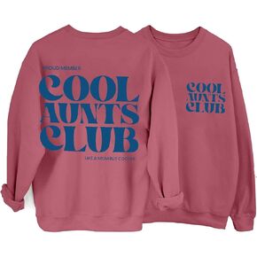 Cool Aunts Club Sweatshirt Women Aunt Sweatshirt Promoted To Aunt Sweater Long Sleeve Future Aunt Gifts