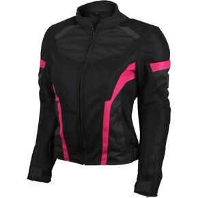 Vance Advance Womens All Weather Season CE Armor Mesh Motorcycle Biker Riding Jacket