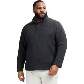 IZOD Men's Big and Tall Thermosoft Quarter Zip Sweater Fleece Pullover