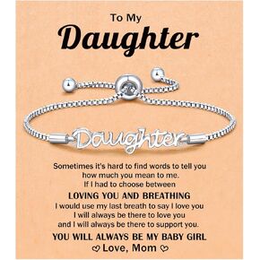 Bracelets for Mom/Daughter, Birthday Christmas Mothers Day Valentines Day Gifts for Women
