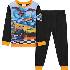 Hot Wheels Boys Long Pajama Set, Comfortable 2 Piece PJs - Boys Gifts