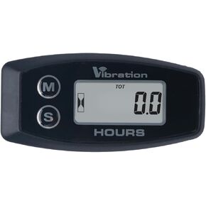 Runleader Digital Wilress Vibration Activated Hour Meter,Maintenance Reminder,Screen Locking Design, Applicable to Lawn Mower Generator Compressor Motorcycle Outboard Motor Chainsaws etc.