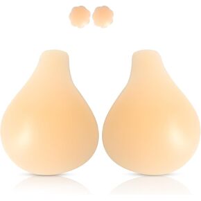 Bra Push Up, Self Adhesive Bra, Invisible Strapless Reusable Silicone Bra for Women