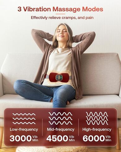 Heating Pads for Period Cramps, FSA HSA Eligible, Portable Cordless Menstrual Heating Pad, Period Pain Relief Heated Pad, Back or Belly Heating Belt, Christmas Birthday Gifts for Women, Girls in Saudi Arabia