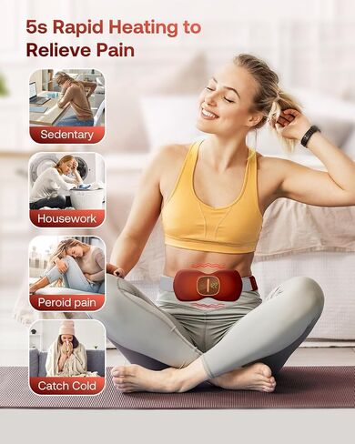 Heating Pads for Period Cramps, FSA HSA Eligible, Portable Cordless Menstrual Heating Pad, Period Pain Relief Heated Pad, Back or Belly Heating Belt, Christmas Birthday Gifts for Women, Girls in Saudi Arabia