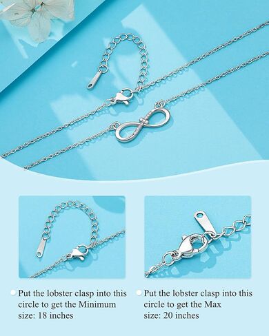 Love is Forever-Infinity CZ Cross Necklace Baptism Confirmation Religious Christian Gifts for Women Girls in Saudi Arabia