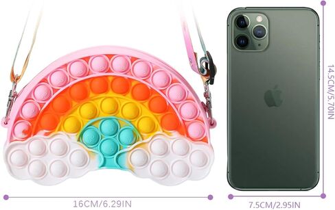 PinkSheep يونيكورنز هدايا للفتيات 10 قطع قوس قزح هدايا يونيكورن محفظة مجموعة مجوهرات للأطفال فتاة 9PC يونيكورن كليب على القرط يونيكورن قلادة سوار حقيبة الظهر فتاة صغيرة مجوهرات الملحقات in Kuwait