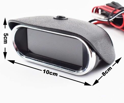 1 قطعة الفولتميتر الرقمي مقياس درجة حرارة الماء شاشة الكريستال السائل مقياس درجة الحرارة إنذار مع استشعار درجة الحرارة المسمار 1/8 M10 لسيارة 12 فولت/24 فولت in Kuwait