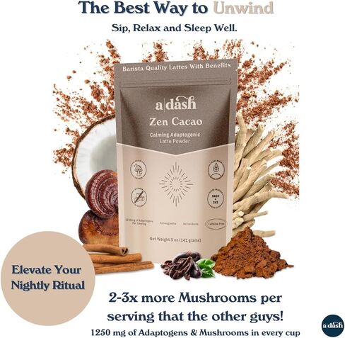 A Dash Better Brew Mushroom Coffee, No Caffeine Mushroom Coffee (Golden Immunity) in Saudi Arabia