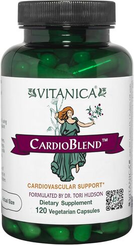 Vitanica CardioBlend، دعم القلب والأوعية الدموية، نباتي، 120 كبسولة in Kuwait