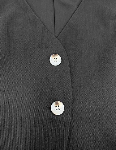 Fallorchid Womens Business Button Sleeveless V Neck Vest Fully Lined Suit Jacket Waistcoat in Saudi Arabia