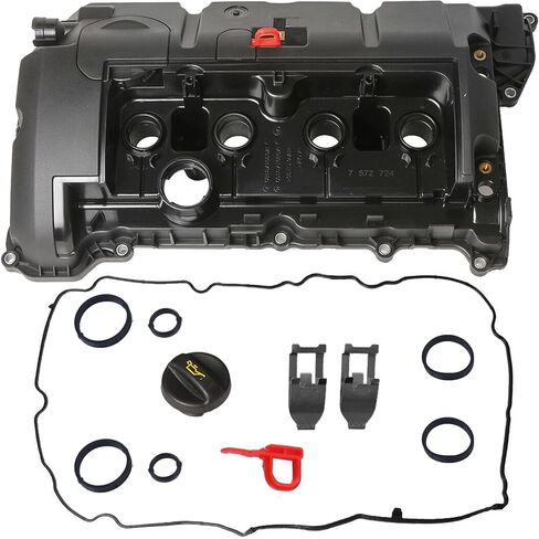 Engine Valve Cover 11127646554 Compatible for Mini Cooper 1.6 Non-Turbo 2007-2016 in Saudi Arabia