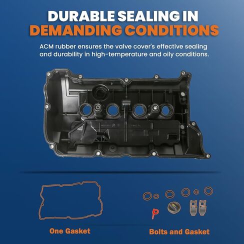 Engine Valve Cover 11127646554 Compatible for Mini Cooper 1.6 Non-Turbo 2007-2016 in Saudi Arabia