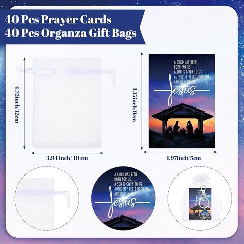 Christmas Christian Gifts Jesus Loves You Keychains Nativity Scene Cards Religious Church Sunday Gifts for Women in Kuwait