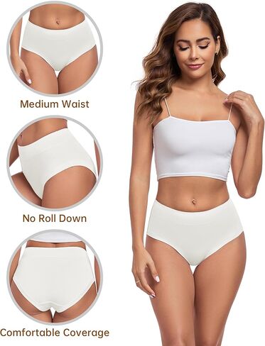 ANLIQI Women's Modal Underwear Soft Hipster Panties for Women Pack Moisture Wicking & Breathable Underwear Ladies Underpants in Kuwait