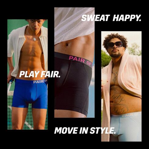 Pair of Thieves 4-Way Stretch Boxer Briefs for Men, 3-Pack Ultra Soft, Breathable, No-Roll Waistband & No-Chafe Seams in Saudi Arabia