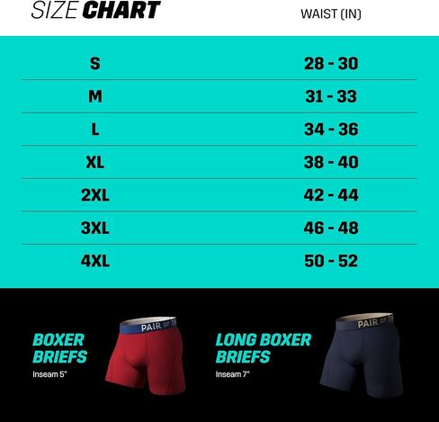 Pair of Thieves 4-Way Stretch Boxer Briefs for Men, 3-Pack Ultra Soft, Breathable, No-Roll Waistband & No-Chafe Seams in Saudi Arabia