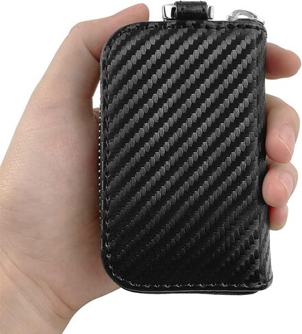 AtfArt Faraday Cage Car Key Case RFID Key Fob Protector Anti-Theft Pouch Anti-Hacking Case Lsolating Car Bag for Car Keys in Saudi Arabia