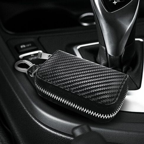 AtfArt Faraday Cage Car Key Case RFID Key Fob Protector Anti-Theft Pouch Anti-Hacking Case Lsolating Car Bag for Car Keys in Saudi Arabia