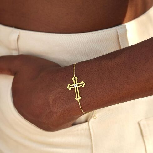 STORYJEWELLERY Christian Gifts for Women, Religious Gifts for Women, Encouragement Gifts, Cross Bracelet, Inspirational Gifts, Christmas Gifts for Women, Confirmation Gifts, Spiritual Gifts for Women in Kuwait