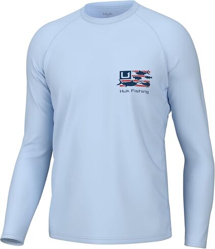 HUK Men's Pursuit Pattern, Sun Protecting Fishing Shirt in Saudi Arabia