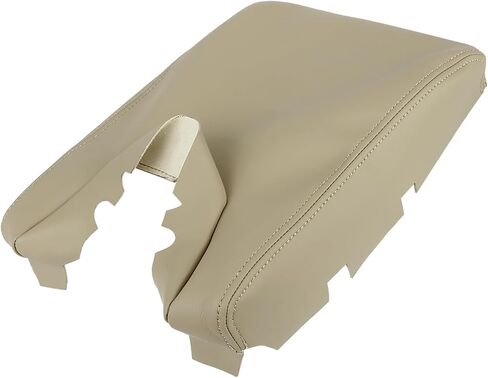 غطاء وحدة التحكم المركزية للسيارة غطاء مسند الذراع غطاء صندوق المقعد استبدال جلد من الألياف الدقيقة لـ Acura TL 2009-2014 استبدال العنصر البيج الداكن in Saudi Arabia