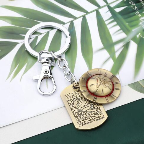 FAADBUK Anime Jewelry Bronze Straw Hat Necklace Bronze Straw Hat Keychain Cosplay Fans Gift in Saudi Arabia