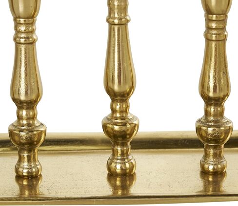 Deco 79 Aluminum Metal 5 Candle Candelabra with Candle Plate, 16" x 6" x 8", Gold in Saudi Arabia